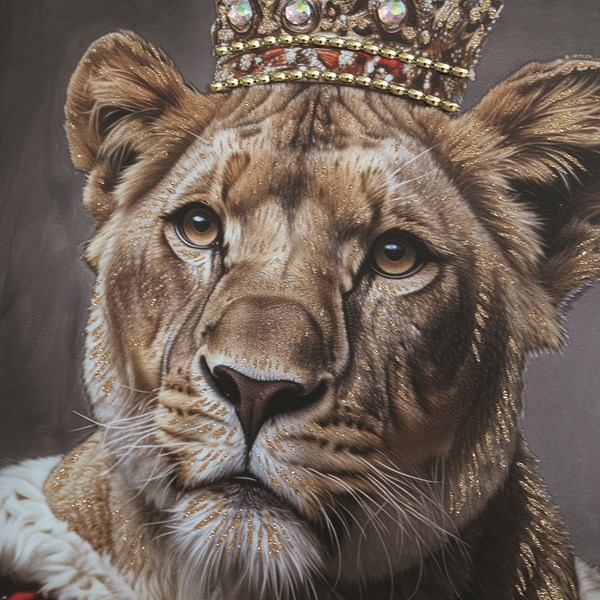 Lion King Crystal Print 50x70cm