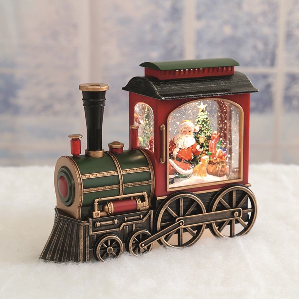 LED Santa Train Spinner 25cm