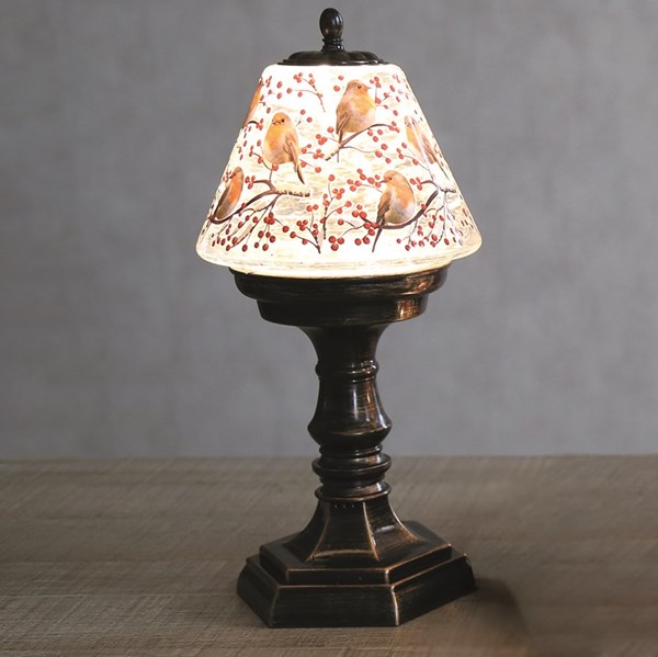 LED Robin Lamp Spinner 32cm