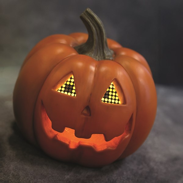 LED Moving Eyes Flame Effect Pumpkin 21cm LED Moving Eyes Flame Effect Pumpkin 21cm