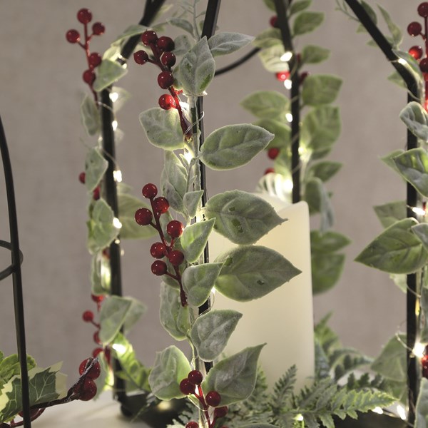 LED Lantern Black 18x36cm LED Lantern Black 18x36cm