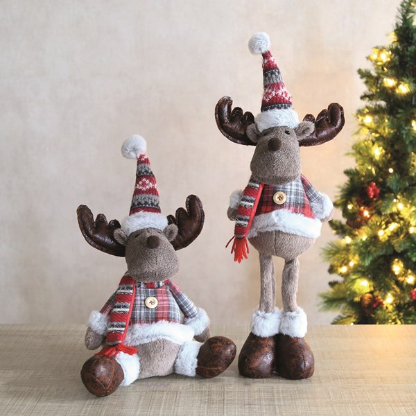 Plush Standing Reindeer 19x47cm Plush Standing Reindeer 19x47cm