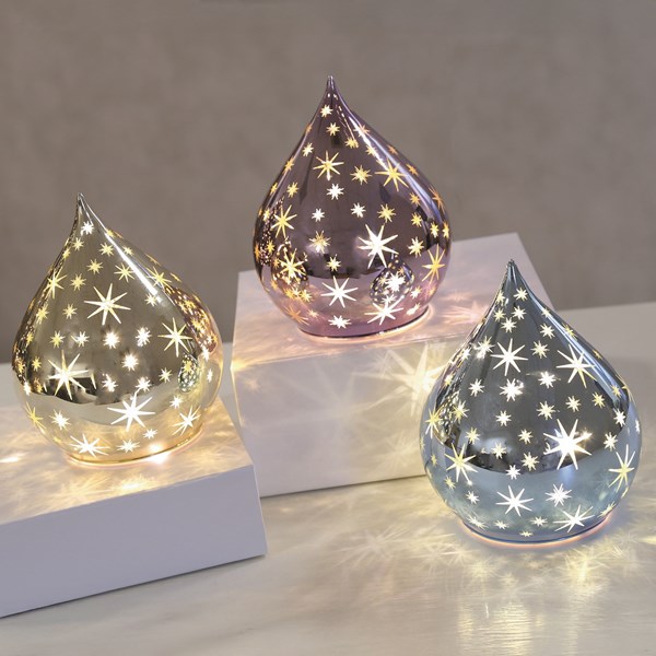 LED Star Teardrop 15cm 3 Assorted LED Star Teardrop 15cm 3 Assorted