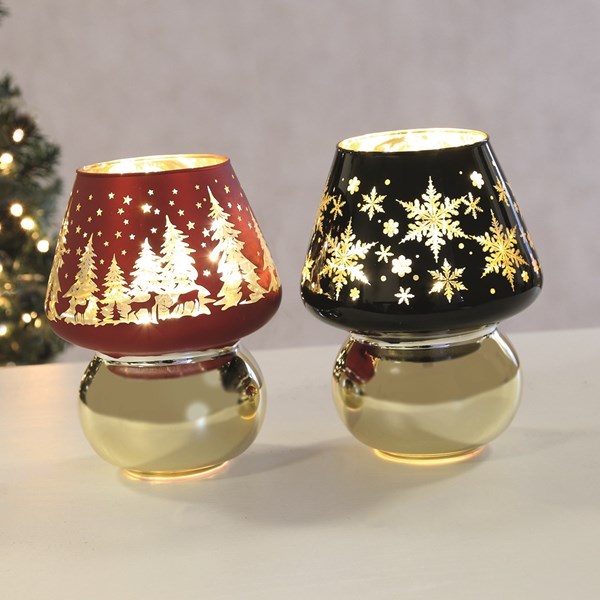 LED Snowflake Lamp 19cm 2 Assorted LED Snowflake Lamp 19cm 2 Assorted