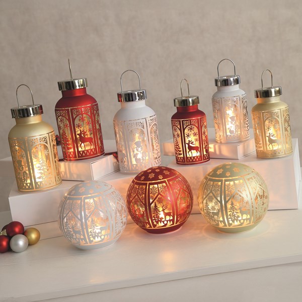 LED Glass Ball 15cm 3 Assorted LED Glass Ball 15cm 3 Assorted