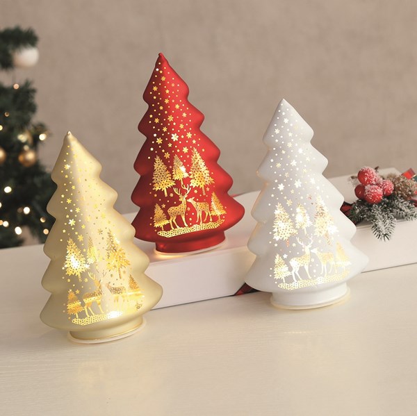 LED Tree 19cm 3 Assorted LED Tree 19cm 3 Assorted