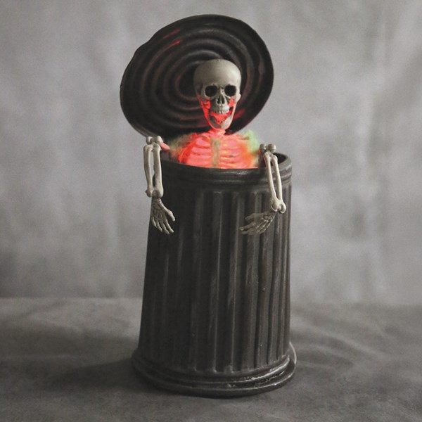 LED Animated Bin & Skeleton 30cm LED Animated Bin & Skeleton 30cm