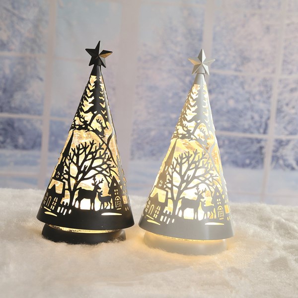 LED Christmas Tree Spinner Black 26cm LED Christmas Tree Spinner Black 26cm