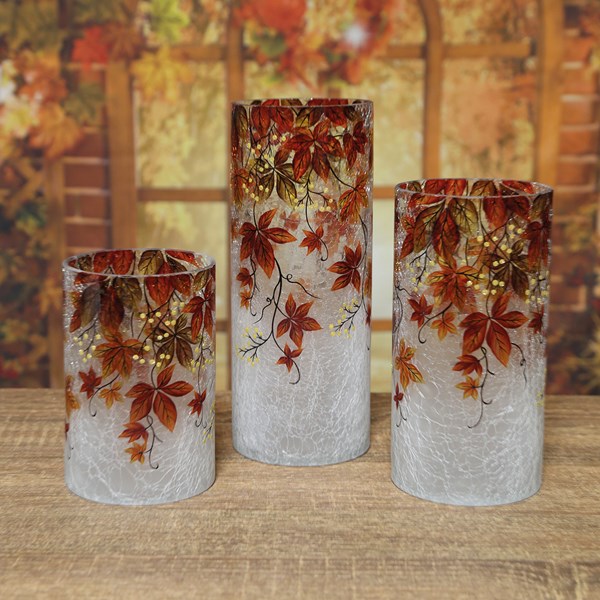 Autumnal Floral Vase 25cm