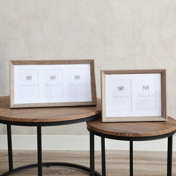 Natural Photo Frame Triple 4x6in Natural Photo Frame Triple 4x6in