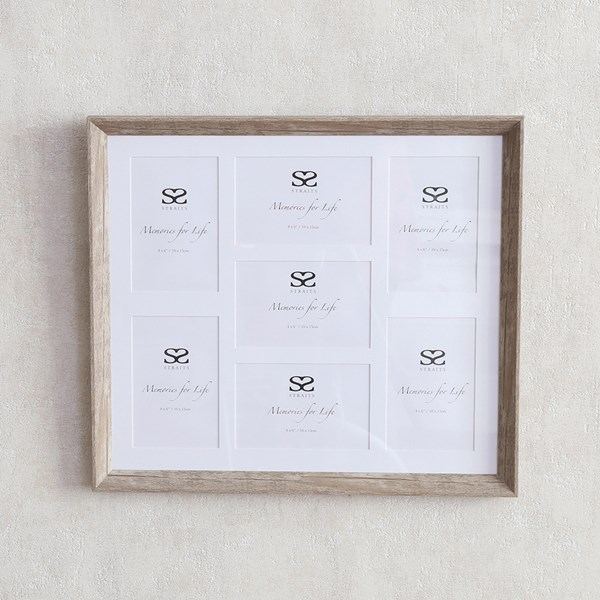 Natural Photo Frame Multi (7) 4x6in Natural Photo Frame Multi (7) 4x6in