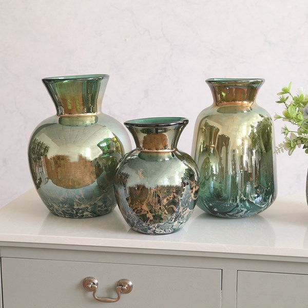 Green Lustre Vase 26cm Green Lustre Vase 26cm