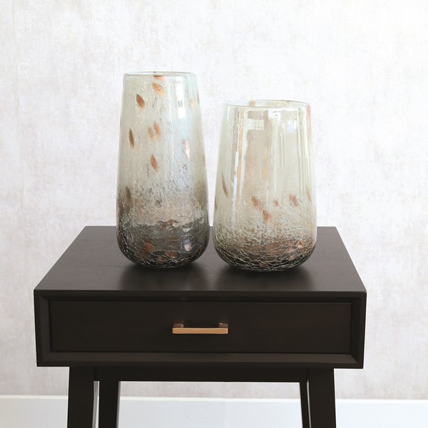 Smoke Grey Lustre Vase 30cm Smoke Grey Lustre Vase 30cm