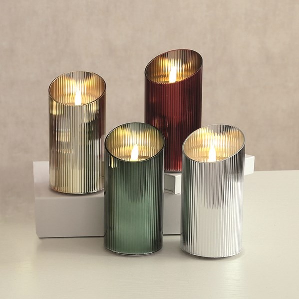 LED Candle Gold 7.5x15cm LED Candle Gold 7.5x15cm