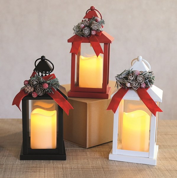 LED Candle Lantern Black 11x23cm LED Candle Lantern Black 11x23cm
