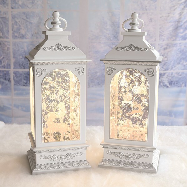 LED Christmas Lantern 38cm 2 Assorted LED Christmas Lantern 38cm 2 Assorted