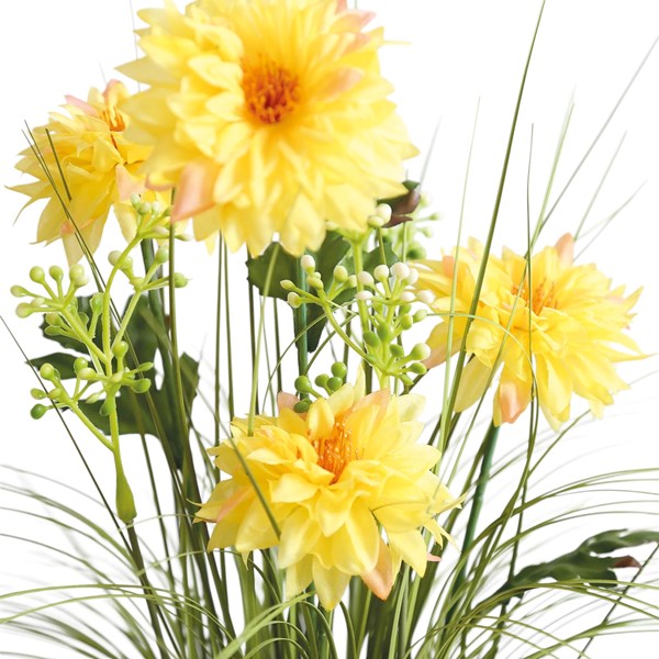 Yellow Chrysanthemum Grass Floral Bundle 45cm Yellow Chrysanthemum Grass Floral Bundle 45cm
