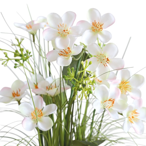 White Calleryana Grass Floral Bundle 65cm