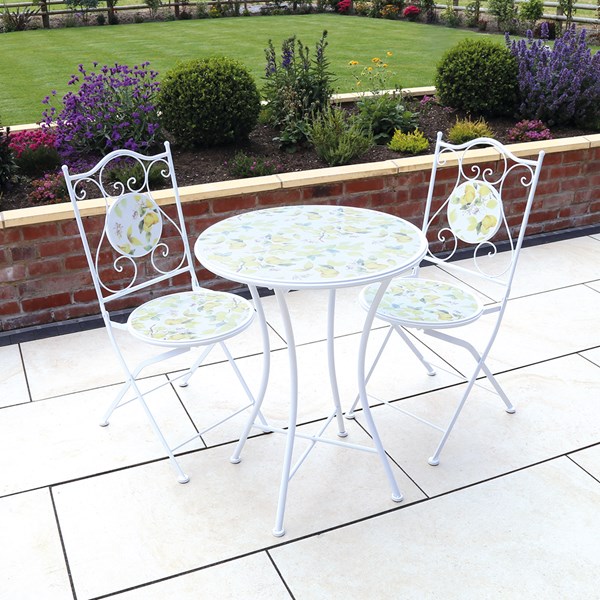 Letino Bistro Set - Lemon Design 60x75cm Letino Bistro Set - Lemon Design 60x75cm