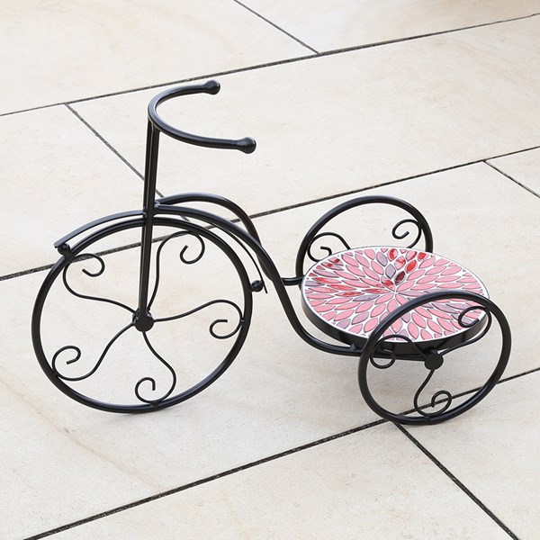 Caprona Bike Plant Stand – Petal Design 54x22cm Caprona Bike Plant Stand – Petal Design 54x22cm
