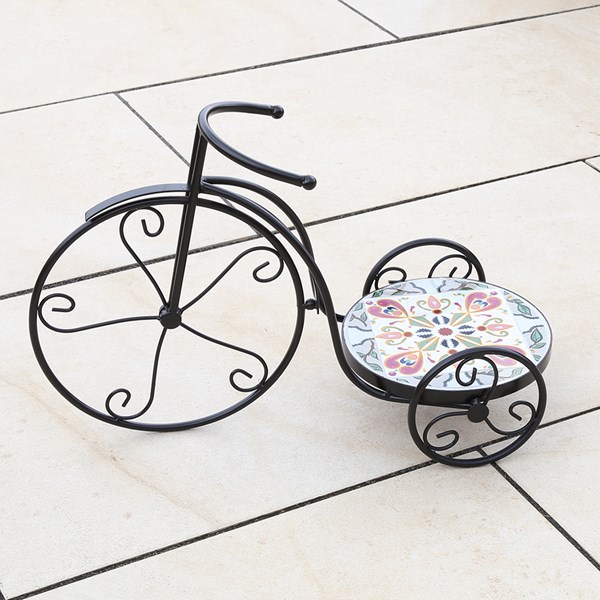 Tavenna Bike Plant Stand – Leaf Floral Design 54x22cm Tavenna Bike Plant Stand – Leaf Floral Design 54x22cm