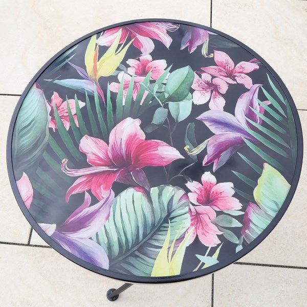 Floral Folding Table 50cm