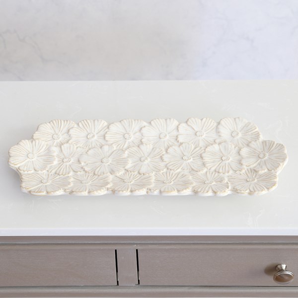 Floral Platter 37x16cm