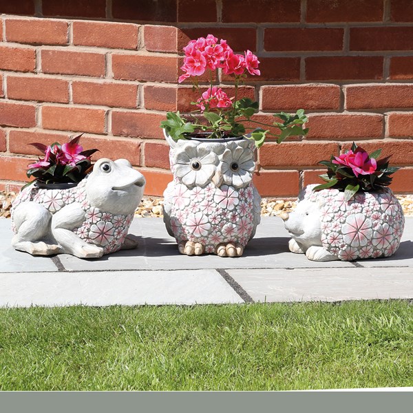 Floral Frog Planter 30x20cm