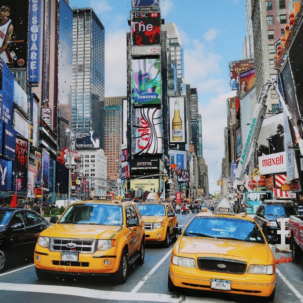 NYC Taxi Print 60x80cm
