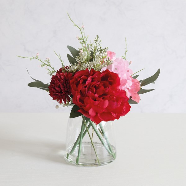 Fuchsia Pink Peony Vase 31cm Fuchsia Pink Peony Vase 31cm