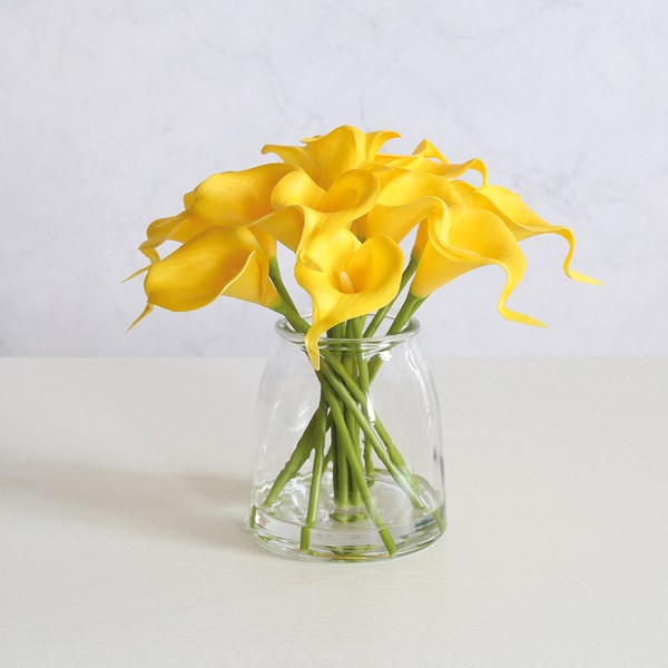 Calla Lily Vase Yellow 22cm Calla Lily Vase Yellow 22cm