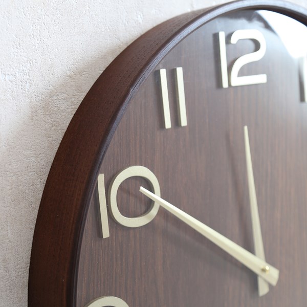 Brown Wall Clock 55cm