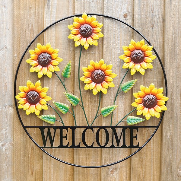 Metal Sunflower Wall D‚cor51cm