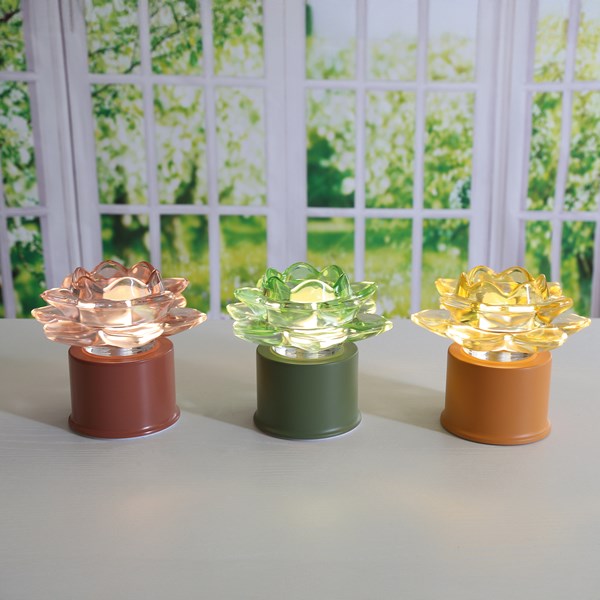 LED Lotus Flower 13cm 3 Asst
