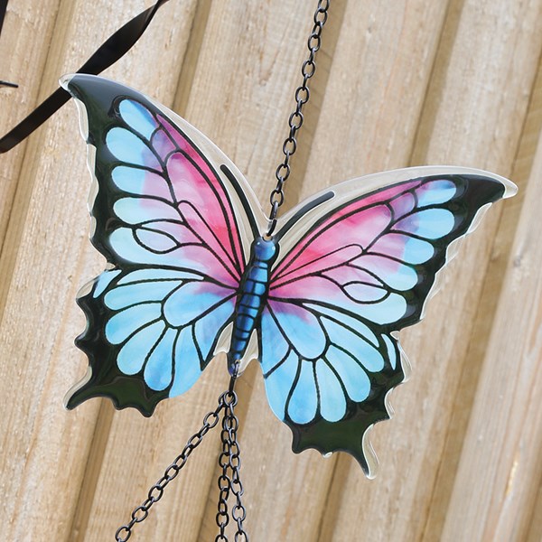 Brfly Wind Chime 23x78cm 2Asst