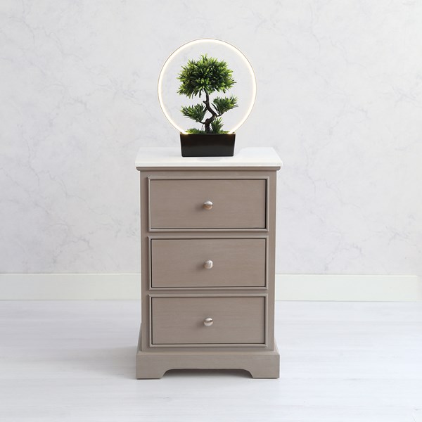 Marbled Top 3 Drawer Cabinet
