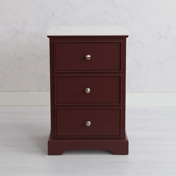Marbled Top 3 Drawer Cabinet