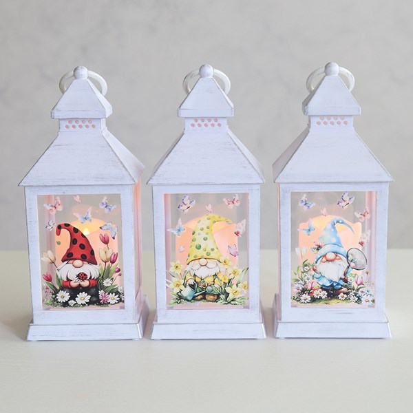 LED Gonk Lantern 3 Asst 28cm