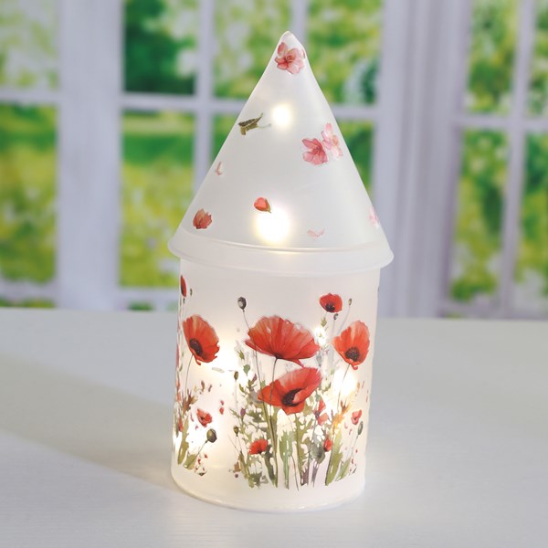 LED Floral House 21cm 4 Assorted LED Floral House 21cm 4 Assorted