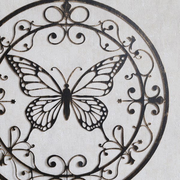 Butterfly Wall Art Bronze 60cm