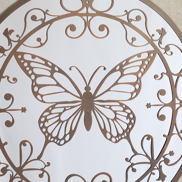 Butterfly Mirror Bronze 60cm