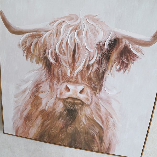 Highland Cow Canvas 80x80cm Highland Cow Canvas 80x80cm