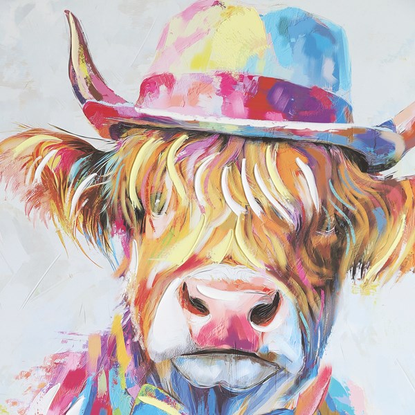 Funky Cow Canvas 80 x 80cm Funky Cow Canvas 80 x 80cm