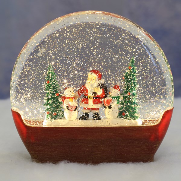 LED Santa Forest Spinner 19cm