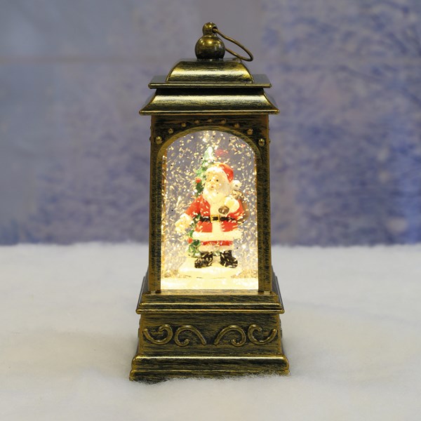 LED Santa Lantern Spinner 21cm LED Santa Lantern Spinner 21cm
