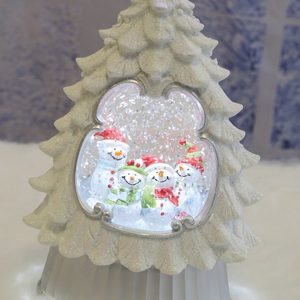 LED Snowman Tree Spinner 26cm