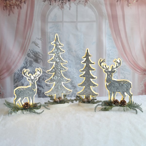 LED Reindeer Decor 20x33cm