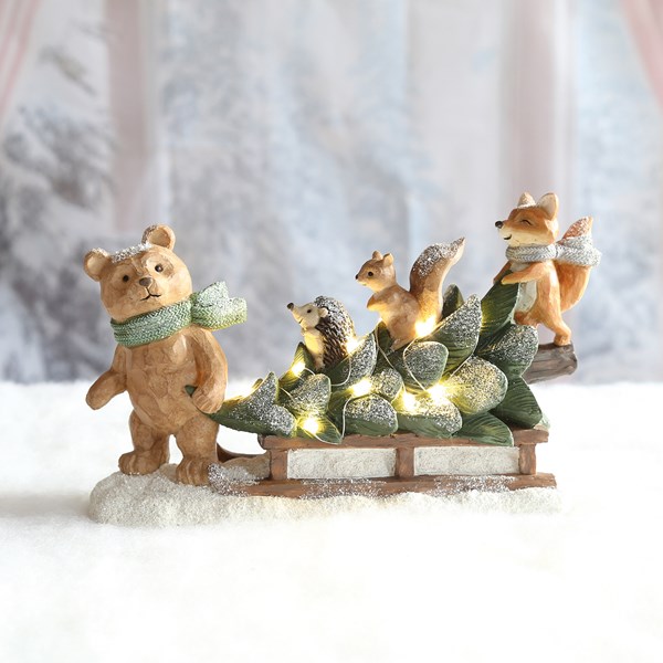 LED Animals & Sleigh 27x16cm LED Animals & Sleigh 27x16cm