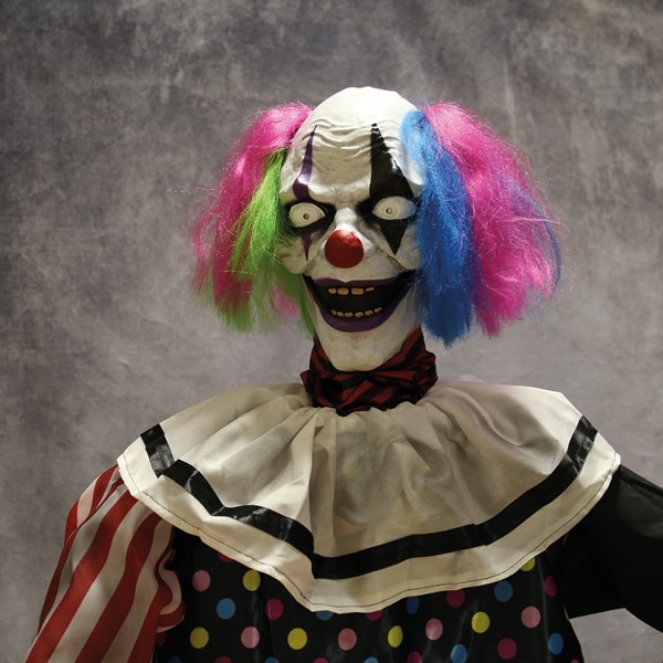 LED Animated Scary Clown 173cm