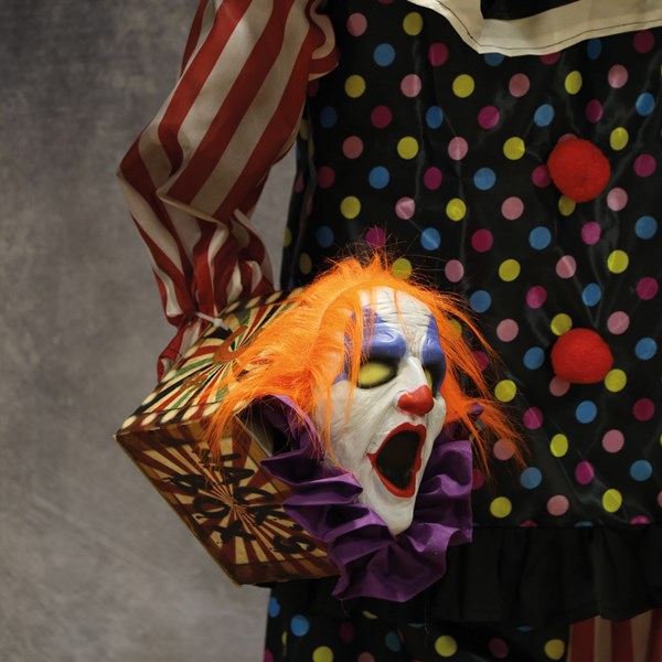 LED Animated Scary Clown 173cm